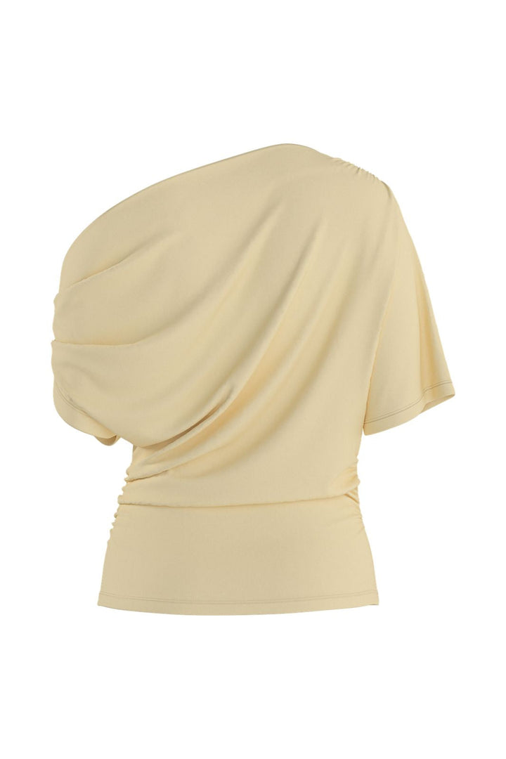 Hypedrop - Hdkamma Draped Off-Shoulder Top 32000845 - 5196118 - Anise Flower