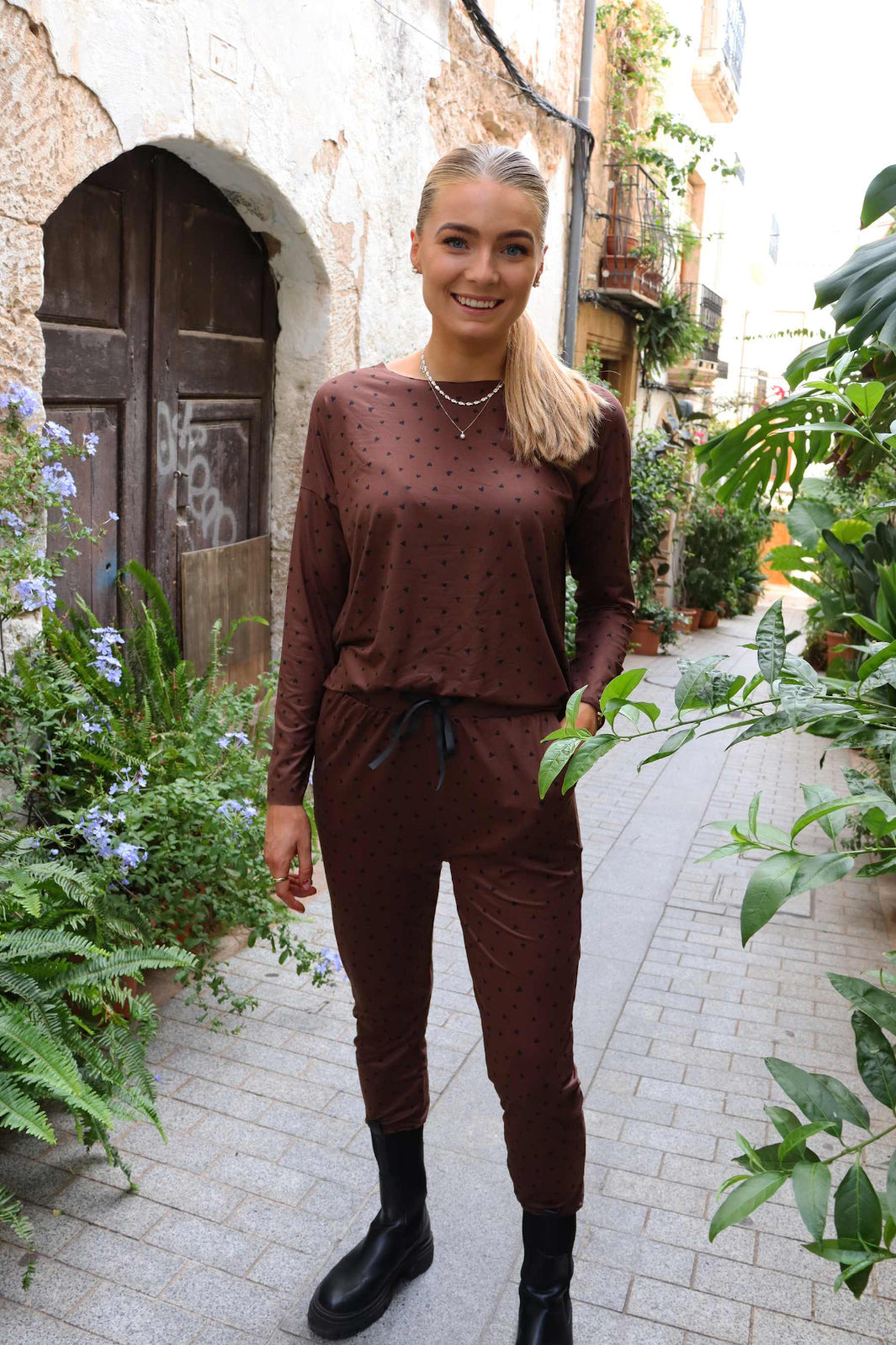 Liberte - Alma-Pants 9500 - Brown Black Heart