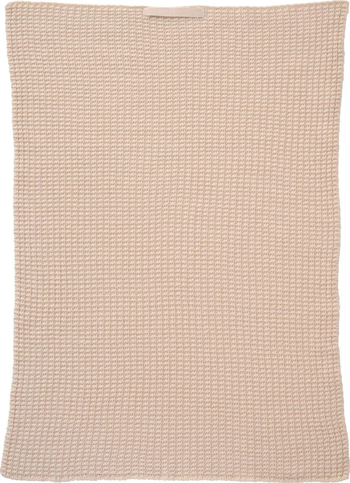 Ib Laursen - Håndklæde butter cream strikket - 100% bomuld, Strik - 66108-82