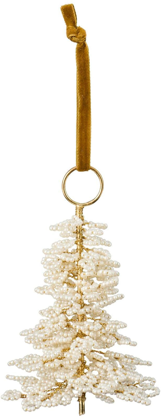 Ib Laursen - Juletræ T/ophæng Fairytale Christmas M/hvide Perler - 40008-11