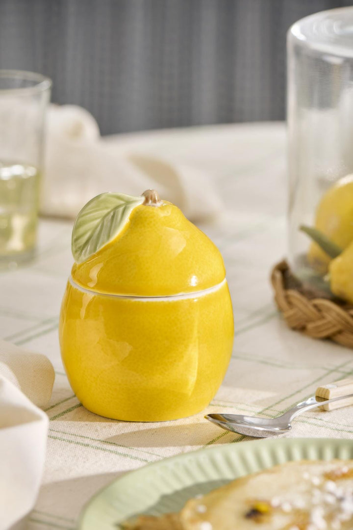 Ib Laursen - Krukke m/låg Lemon - Stentøj - 92247-04