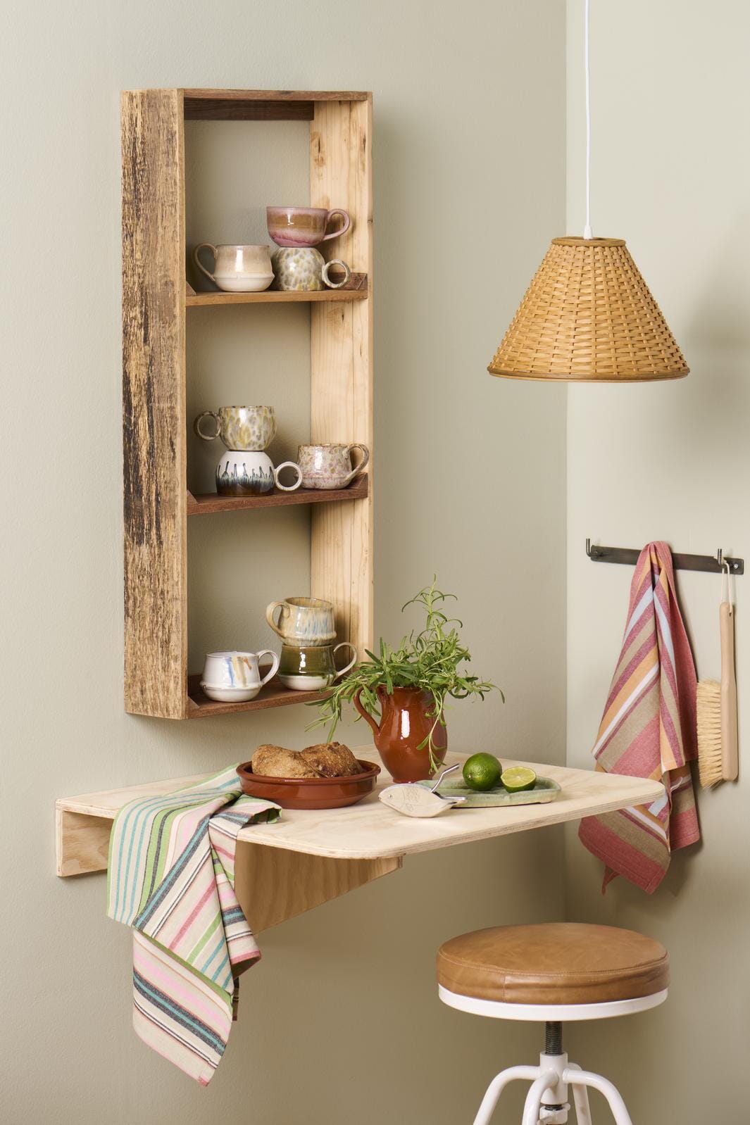 Ib Laursen - Krus m/hank Kalmar rosa og brunt farvespil - Stentøj - 24019-00