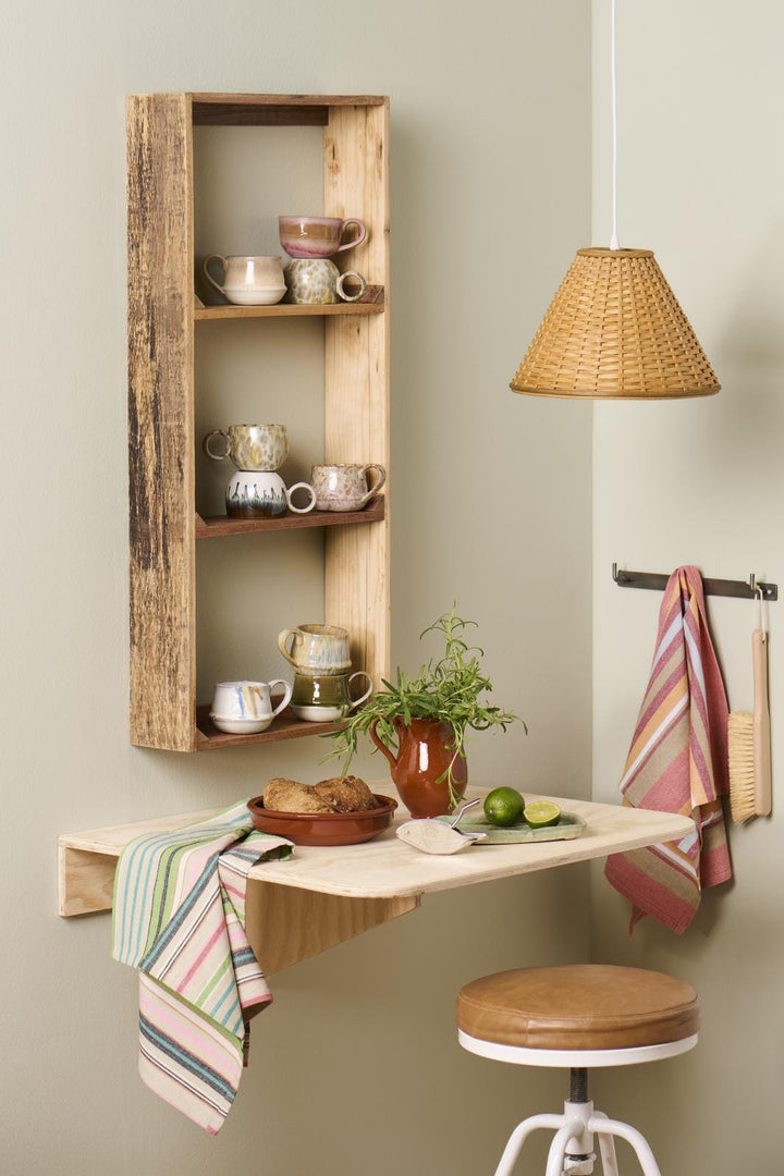 Ib Laursen - Krus m/hank Kalmar rosa og brunt farvespil - Stentøj - 24019-00