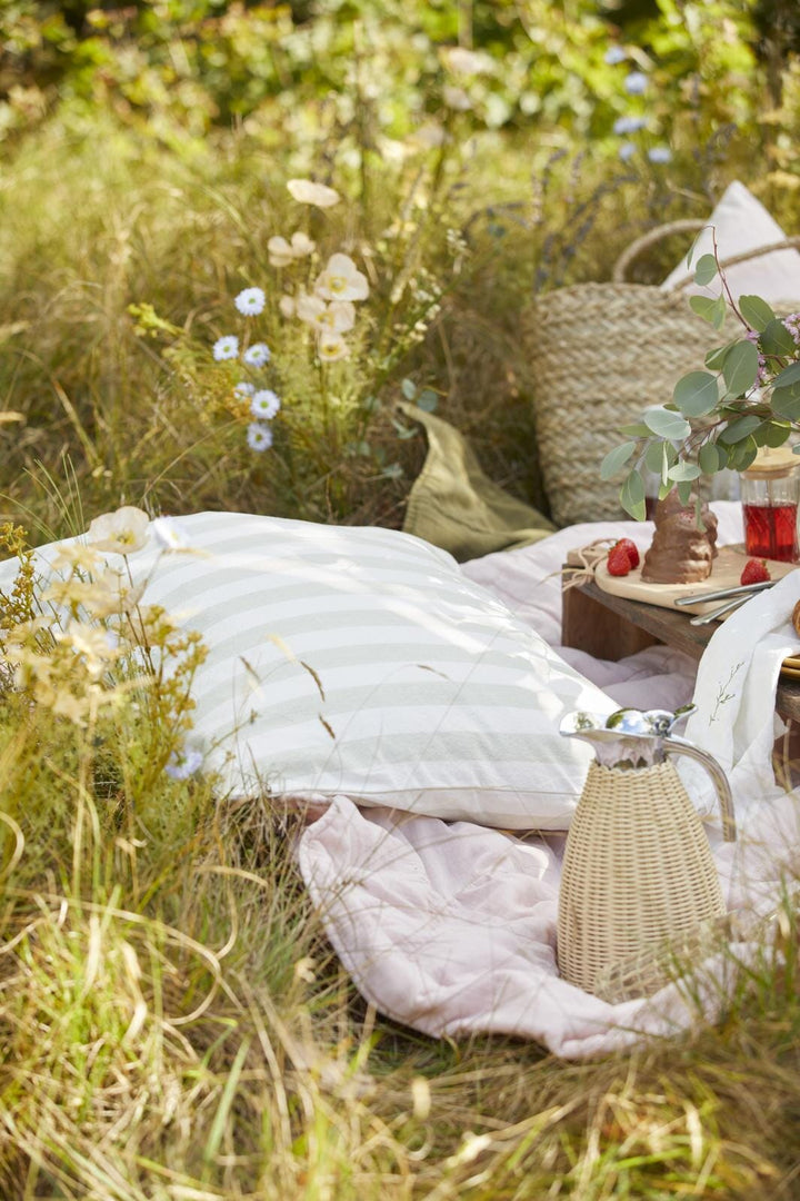 Ib Laursen - Termokande natur polyrattan håndflettet 1,5 ltr - Polyrattan, Rustfrit stål, Plastik - 1619-30