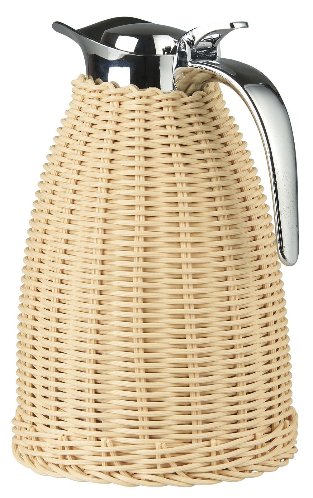 Ib Laursen - Termokande natur polyrattan håndflettet 1,5 ltr - Polyrattan, Rustfrit stål, Plastik - 1619-30