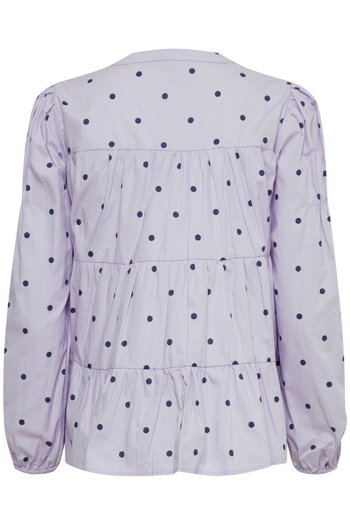 ICHI - IxChloe Dot Shirt - Heirloom Lilac