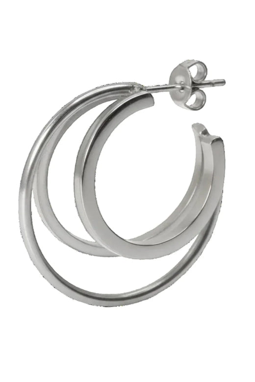 Jane Koenig - Triple Olympia Hoop TOH-SS26-SS-S_RIGHT - Silver Øreringe 