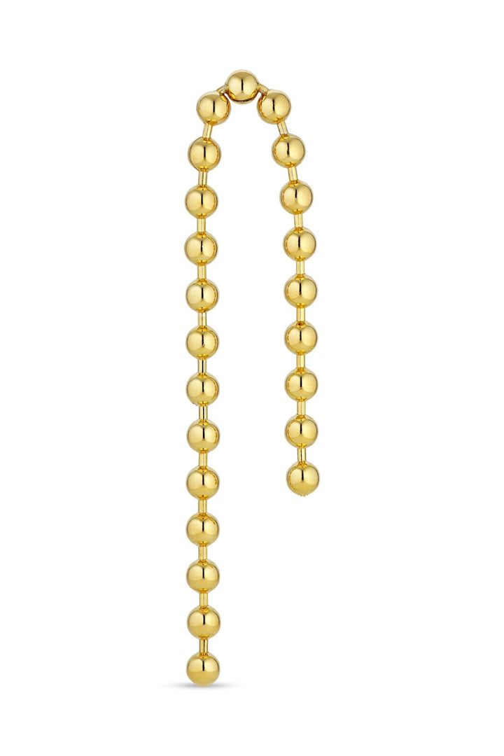 Jane Kønig - Atomic Double Chain Stud - Forgyldt