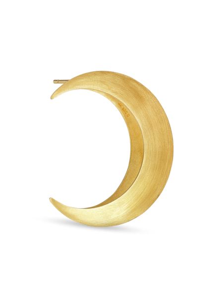 Jane Kønig - Big Half Moon Stud Left - Golden