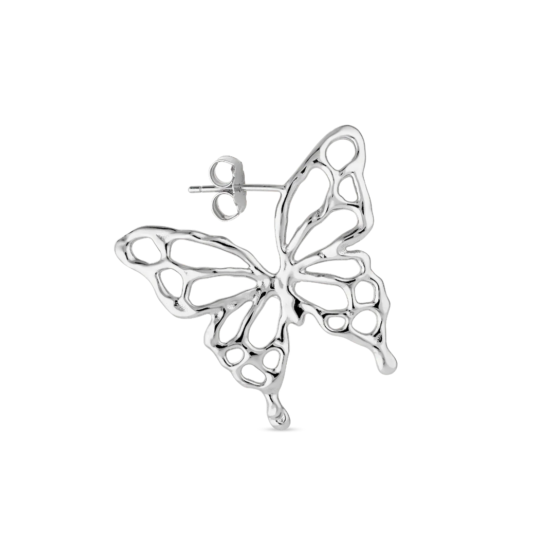 Jane Kønig - Butterfly Earring - Forsølvet