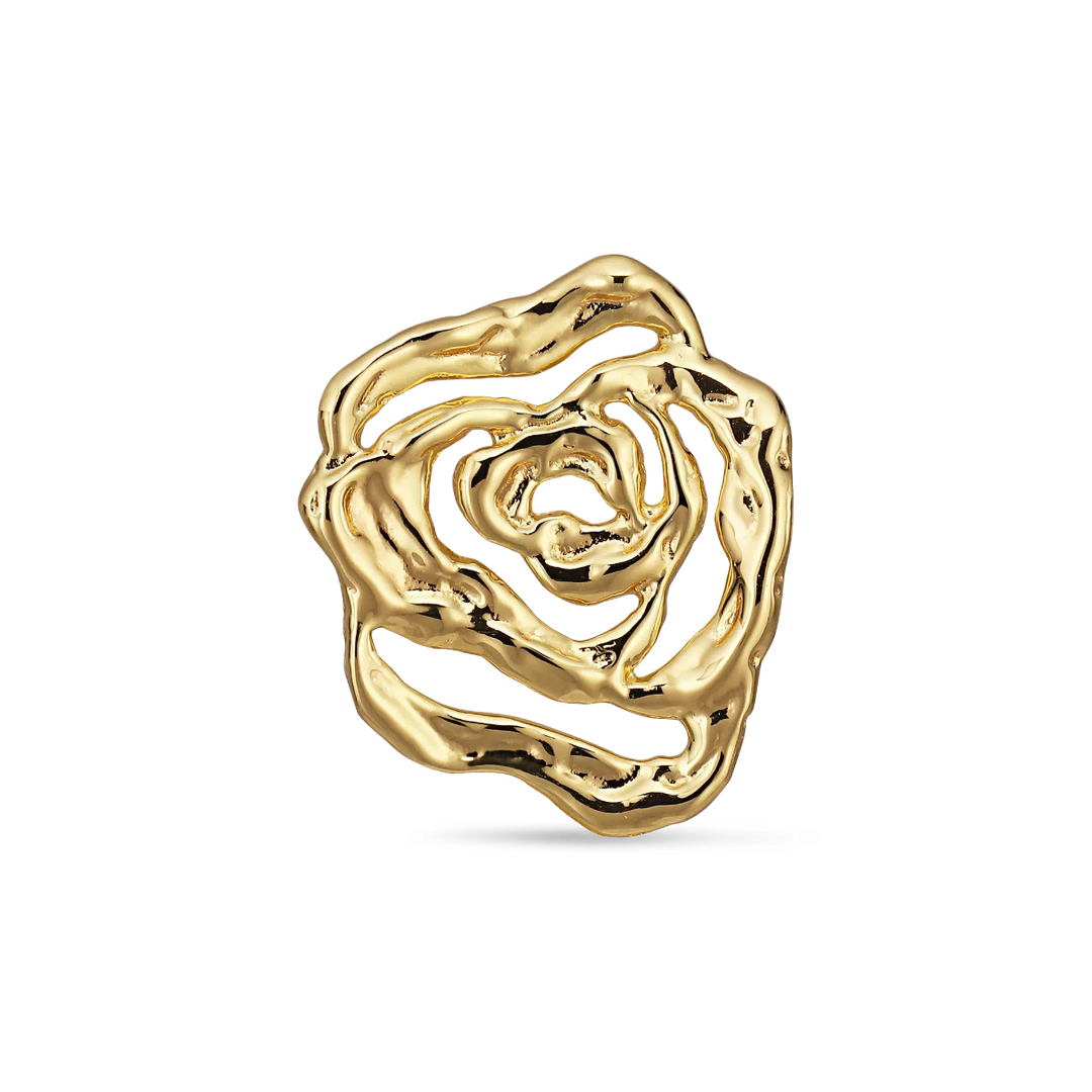 Jane Kønig - Rose Earring - Forgyldt