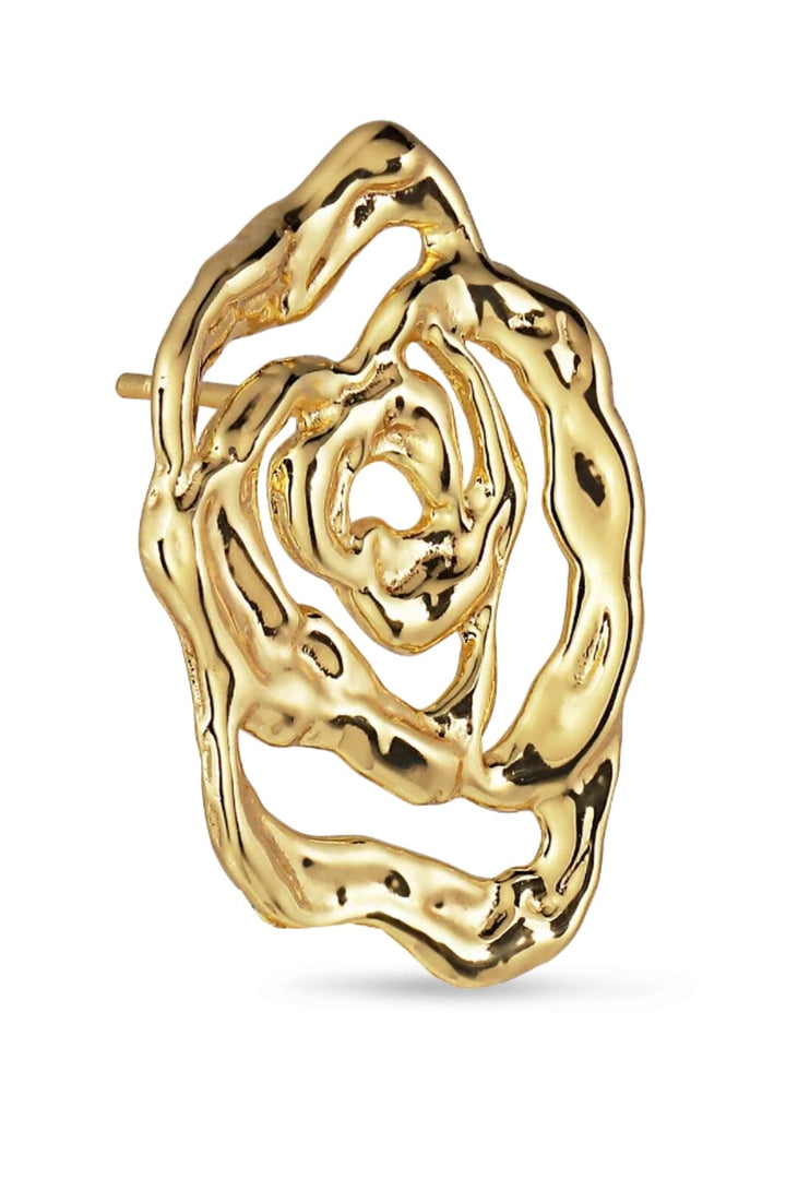 Jane Kønig - Rose Earring - Forgyldt
