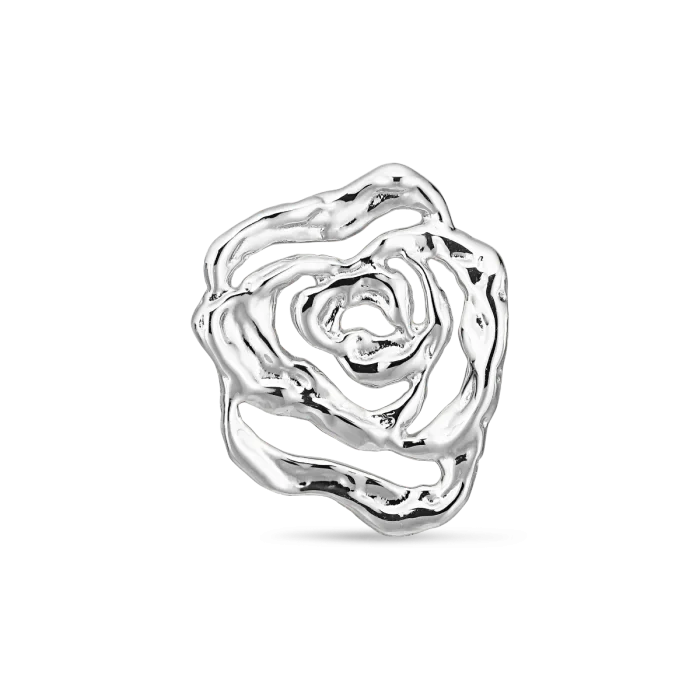 Jane Kønig - Rose Earring - Forsølvet