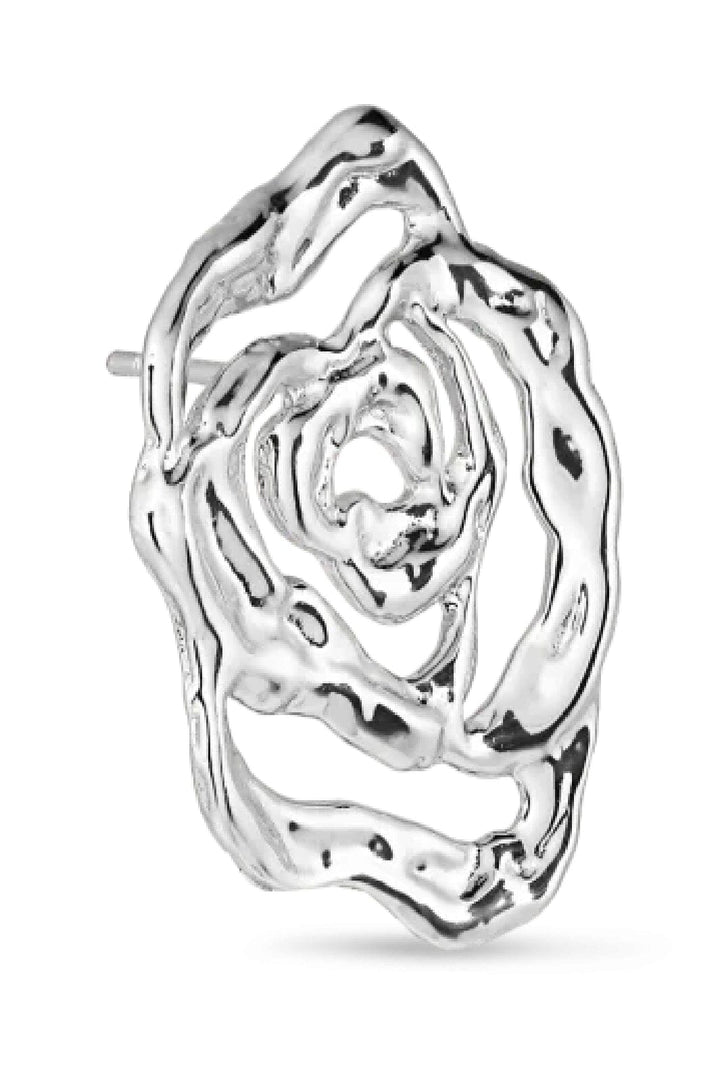 Jane Kønig - Rose Earring - Forsølvet