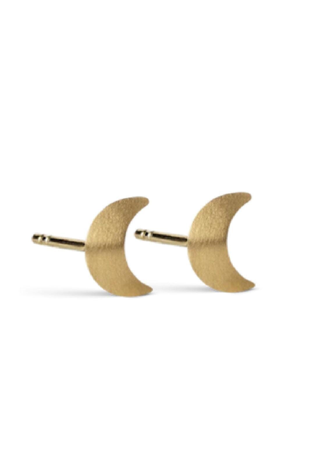 Jane Kønig - Small Half Moon Stud - Golden
