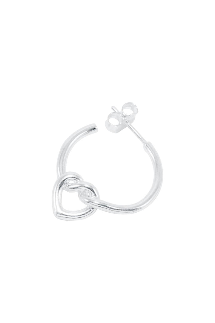 Jane Kønig - Tied Heart Hoop THH-AW25-S - Ørering Øreringe 