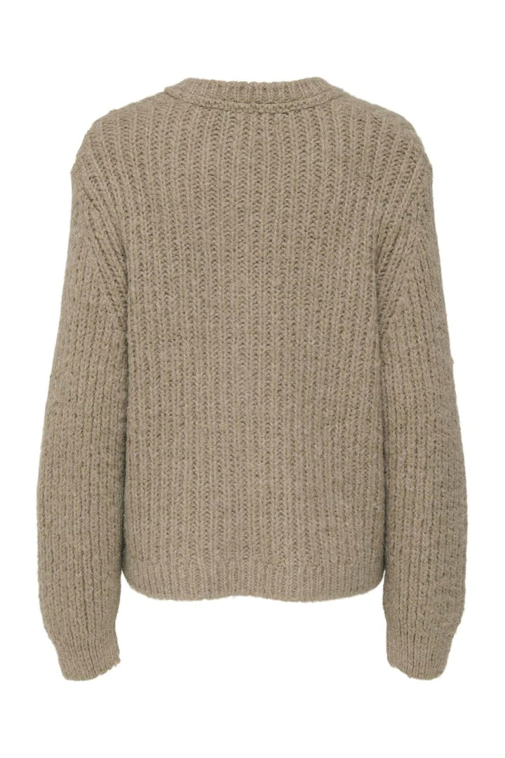 JDY - Jdyadela L/S Button Cardigan Knt - 4881238 Beige Melange