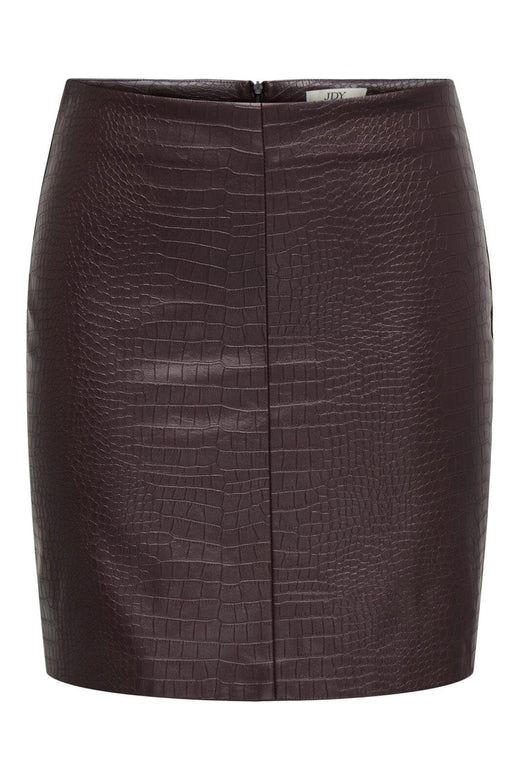 JDY - Jdyalexa Croco Skirt - 4887532 Fudge