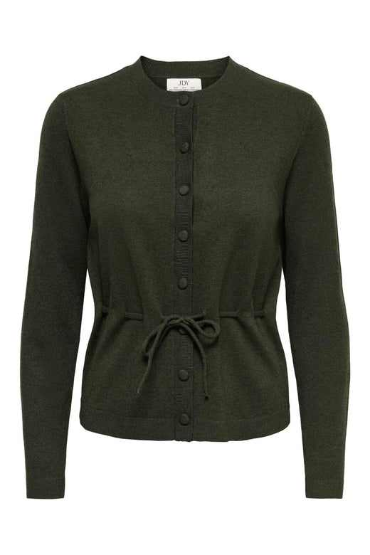 JDY - Jdyamore L/S Tie Cardigan Knt - 5074290 Forest Night
