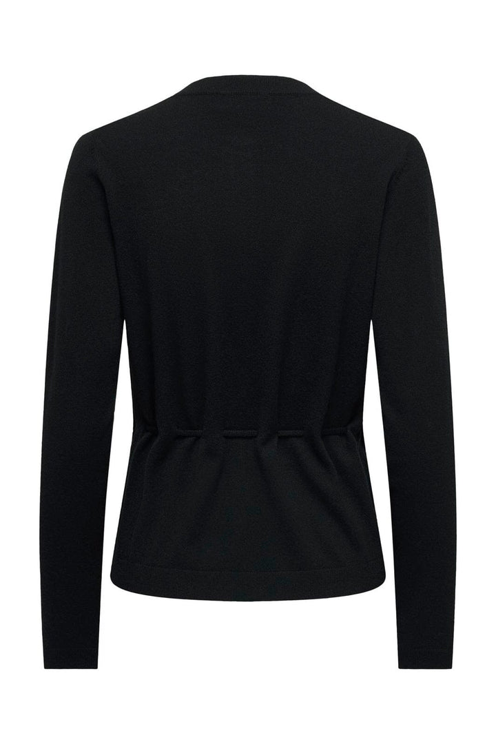 JDY - Jdyamore L/S Tie Cardigan Knt - 5140035 Black