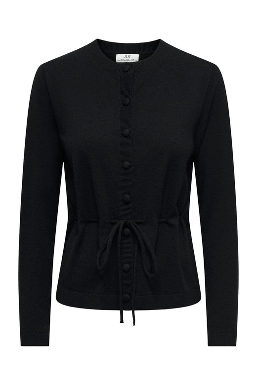 JDY - Jdyamore L/S Tie Cardigan Knt - 5140035 Black
