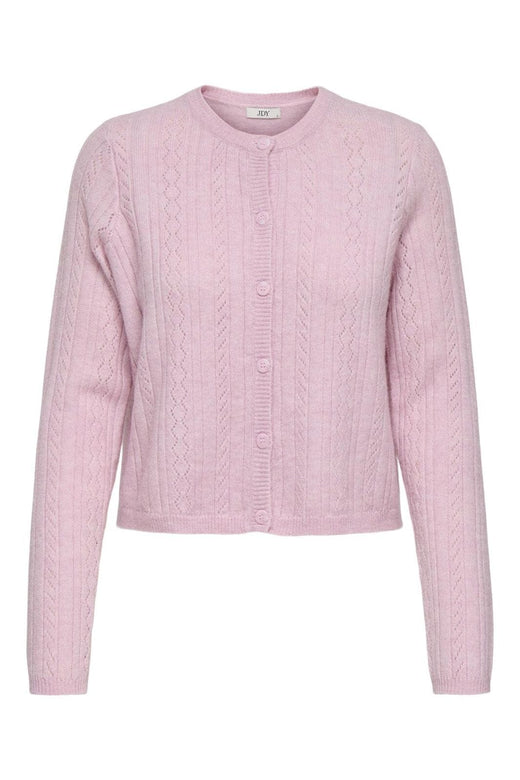 JDY - Jdyapril Life L/S O-Neck Cardigan Knt - 4906408 Fragrant Lilac Melange