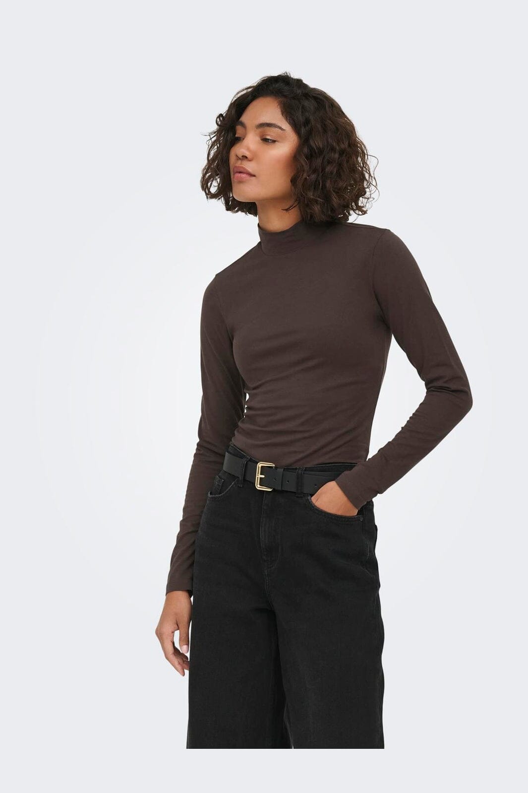 JDY - Jdyava New Turtleneck Top - 4876509 Chocolate Torte