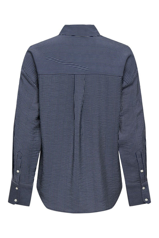 JDY - Jdybarlie Life L/S Shirt Dia - 4905941 Navy Blazer Cloud Dancer