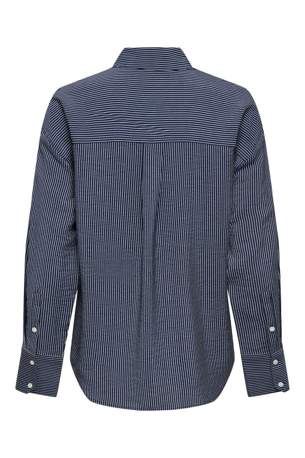 JDY - Jdybarlie Life L/S Shirt Dia - 4905941 Navy Blazer Cloud Dancer