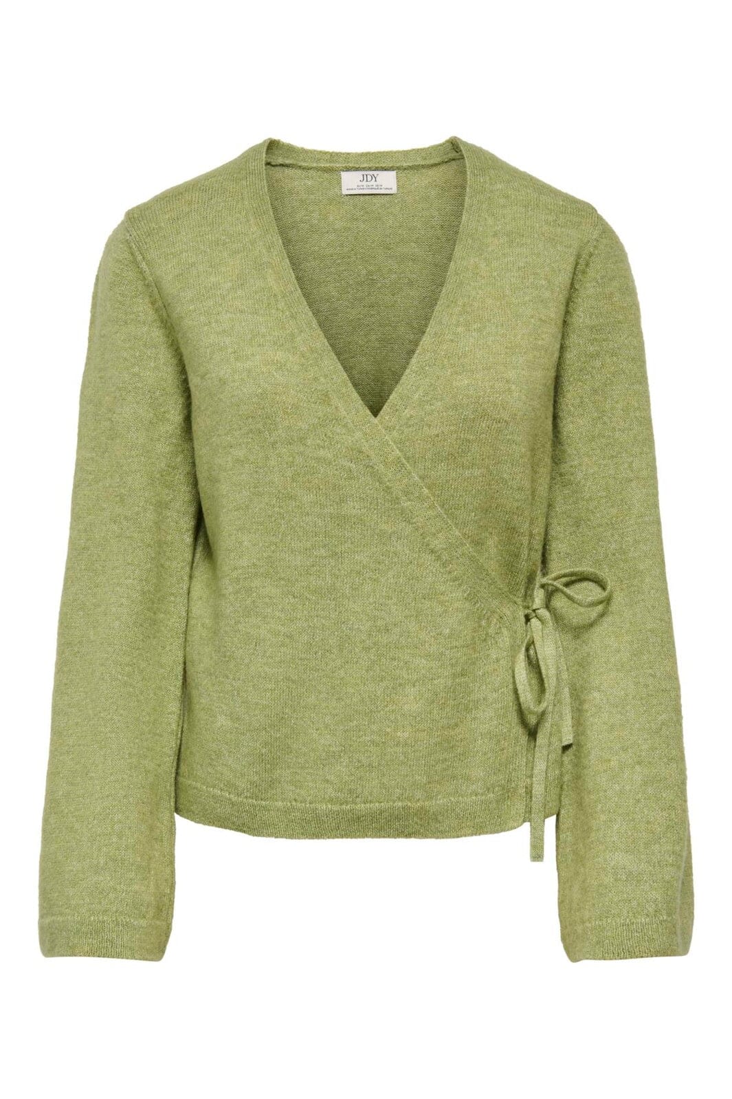 JDY - Jdybecky L/S Wrap Cardigan Knt - 5101788 Fern Melange