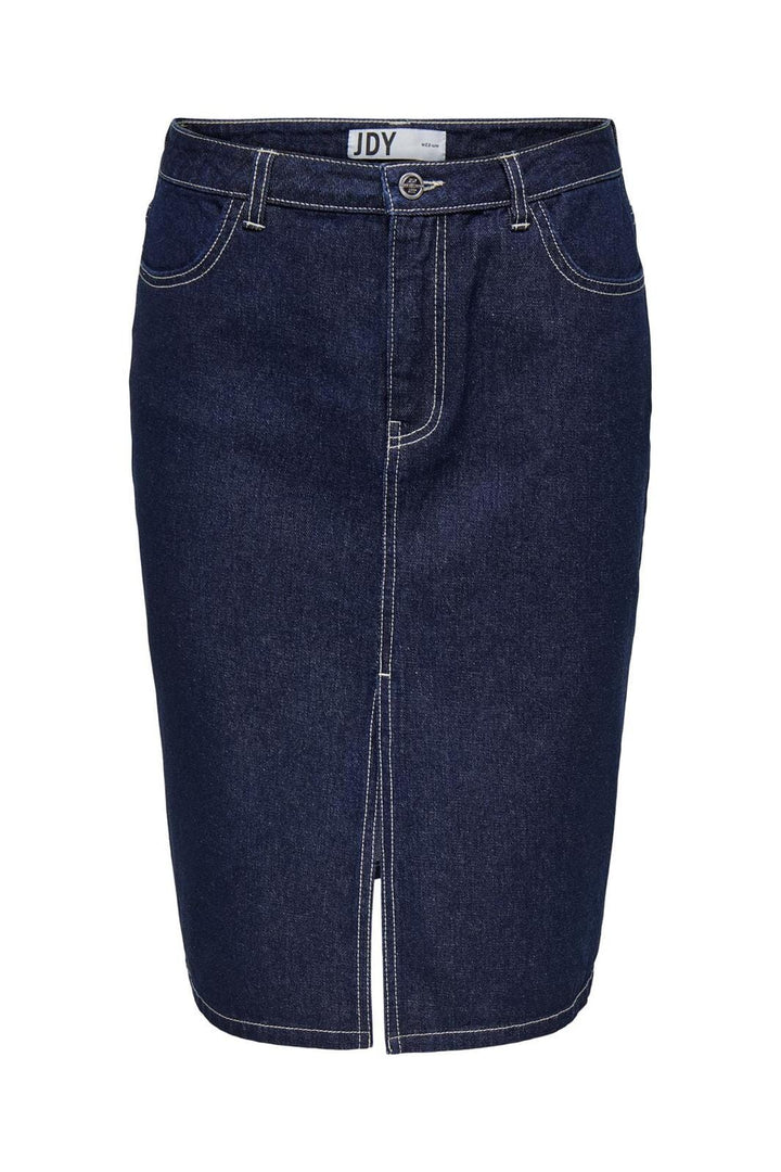 JDY - JDYbella Midi Slit Skirt - 4743708 Dark Blue Denim