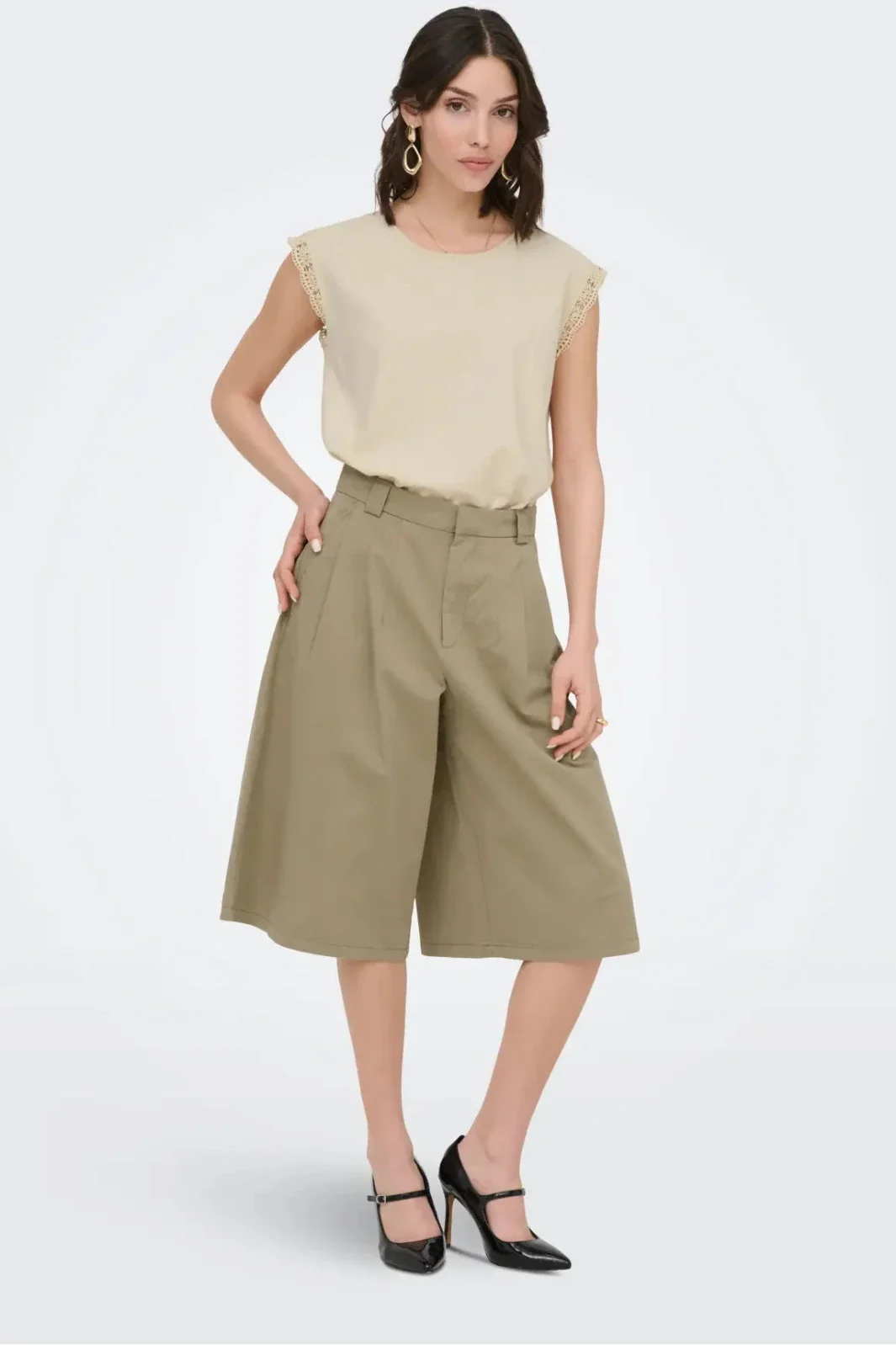 JDY - Jdybianca Bermuda Shorts - 4971113 Lead Gray Shorts 