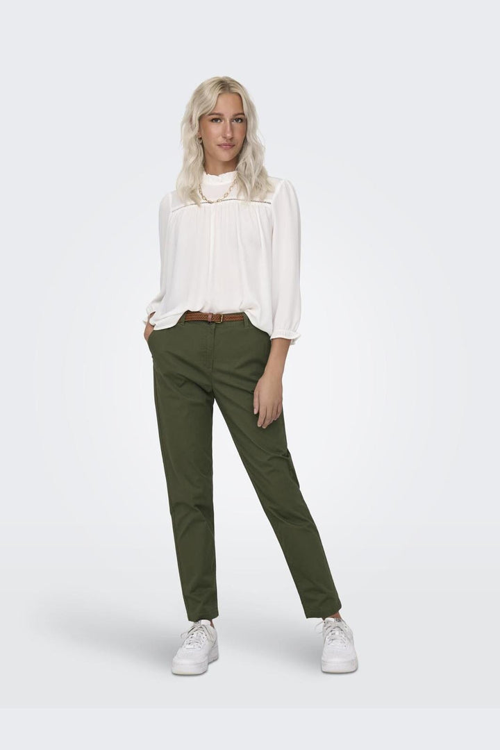 JDY - JDYchicago Belted Chino Pants Dia - 4388910 Kalamata