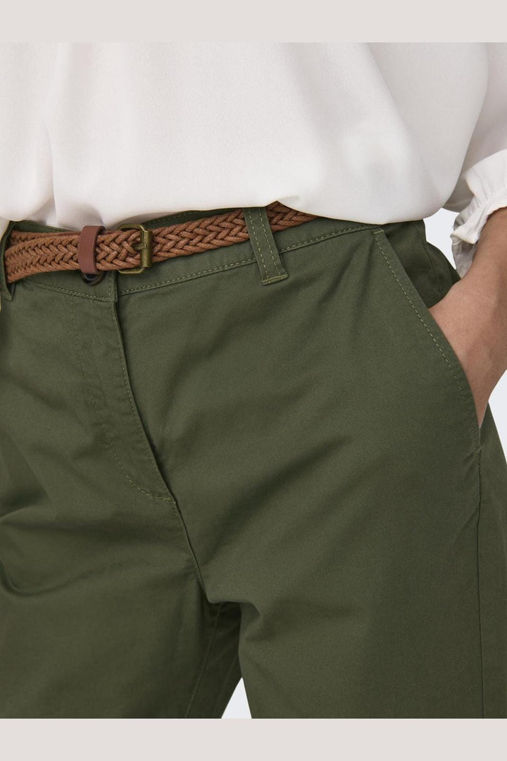 JDY - JDYchicago Belted Chino Pants Dia - 4388910 Kalamata