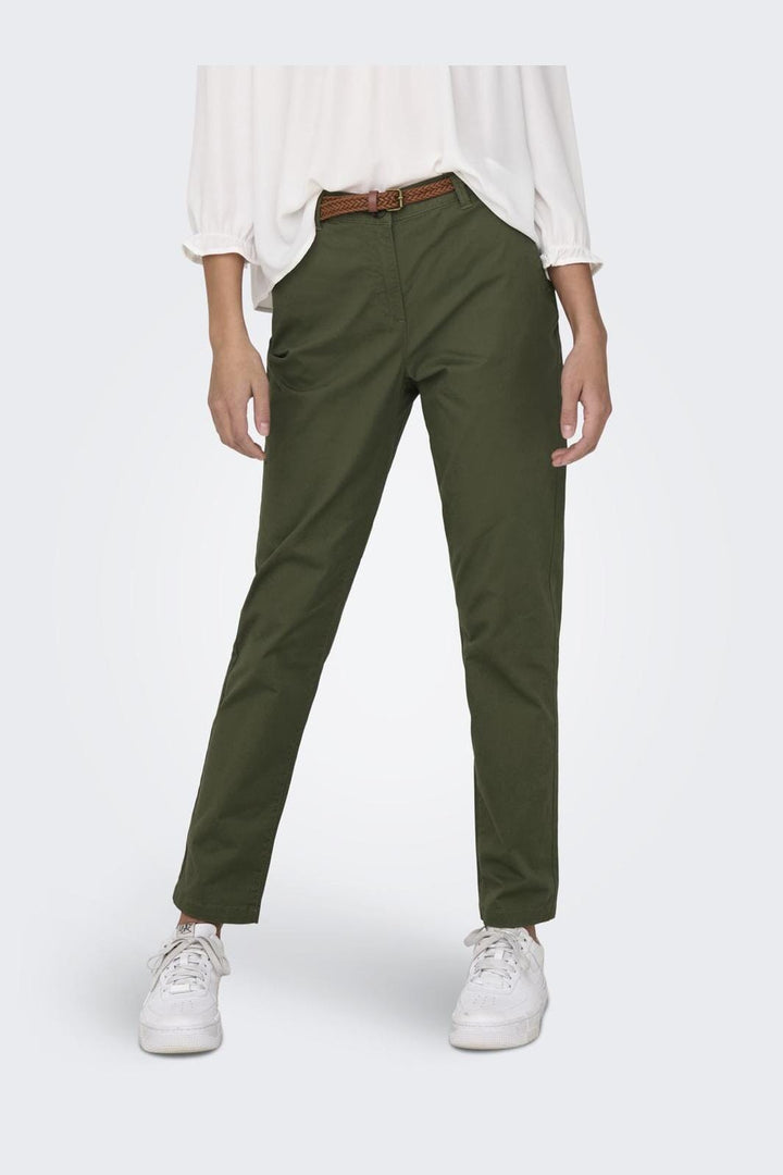JDY - JDYchicago Belted Chino Pants Dia - 4388910 Kalamata