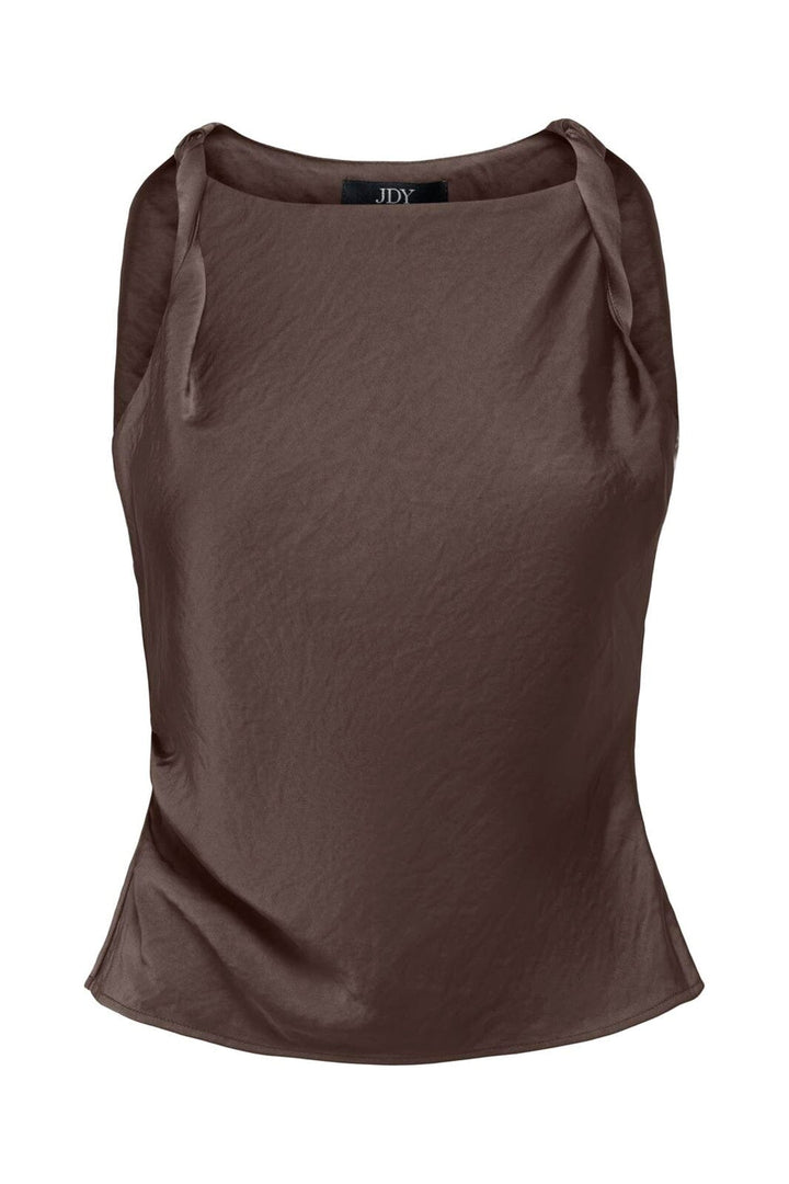 JDY - Jdycordelia Fitted S/L Top - 5172022 Chocolate Brown
