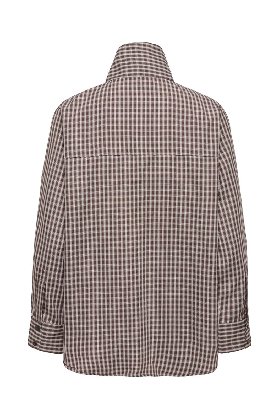 JDY - Jdydemi L/S Assymmetric Shirt - 5256602 Chocolate Torte Cloud Dancer And Light Brown
