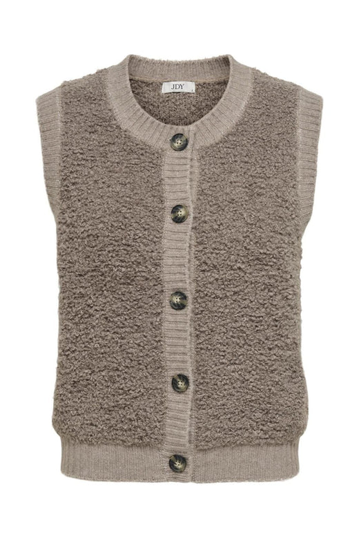 JDY - Jdyeira Life S/L O-Neck Button Vest Knt - 4876196 Mountain Trail