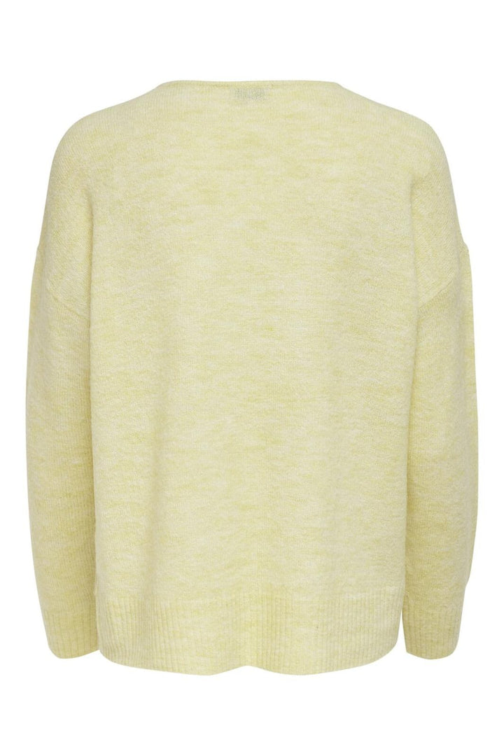 JDY - Jdyelanora L/S V-Neck Pullo. Knt - 3638243 Pastel Yellow Melange