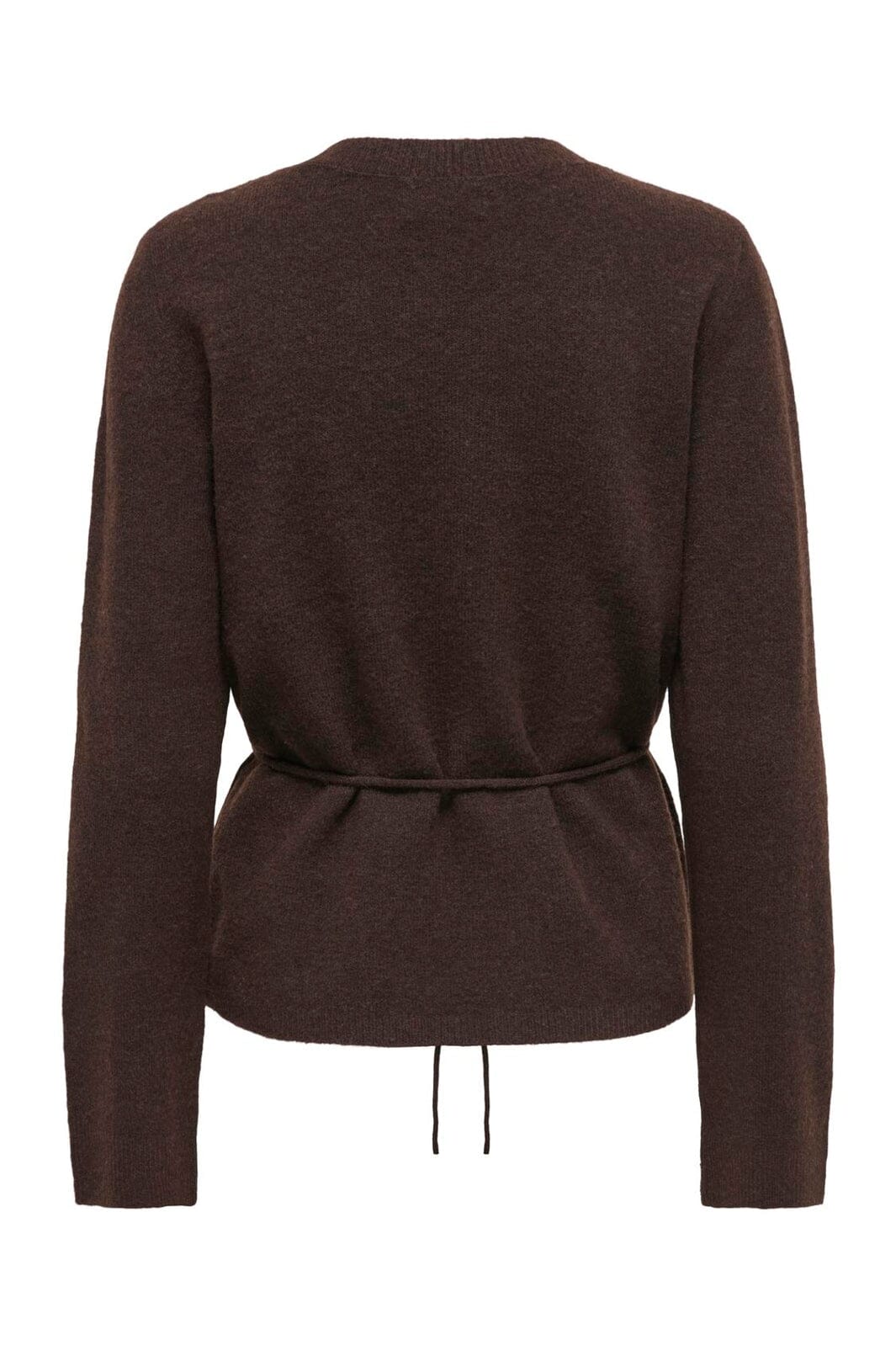 JDY - Jdyelsa Life L/S On Tie Waist Pullov Knt - 5104895 Coffee Bean Melange