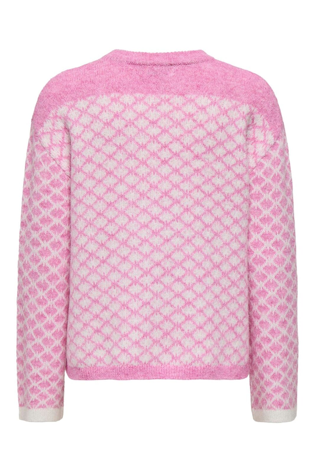 JDY - Jdyelvira L/S Jacquard Pullver Knt - 5174115 Bonbon Diamond Crush