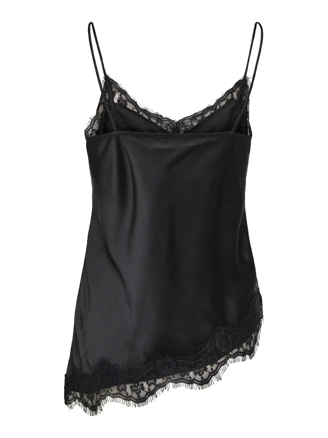 JDY - Jdyfifi S/L Asym Lace Singlet - 5069508 Black Toppe 