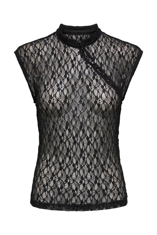 JDY - Jdyfila S/L Lace Top - 5238705 Black