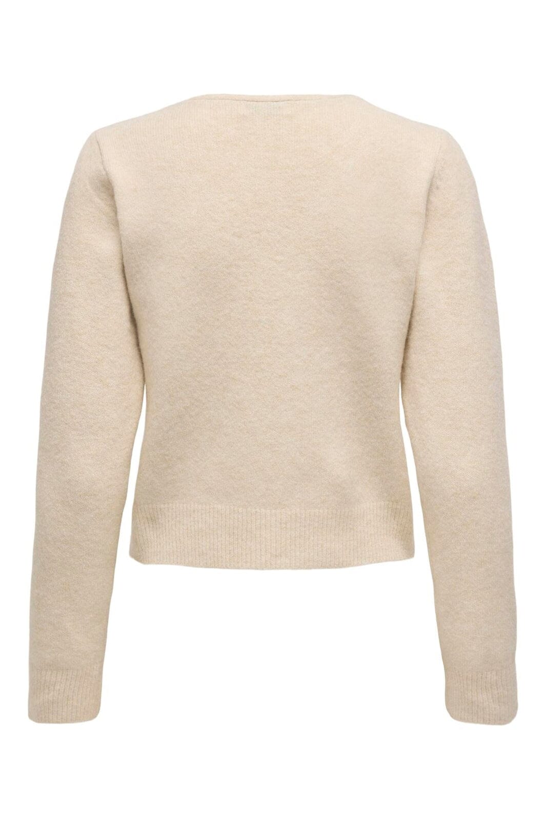 JDY - Jdyfrancie L/S V-Neck Cardigan Knt - 4651936 Birch W. Pearl Button