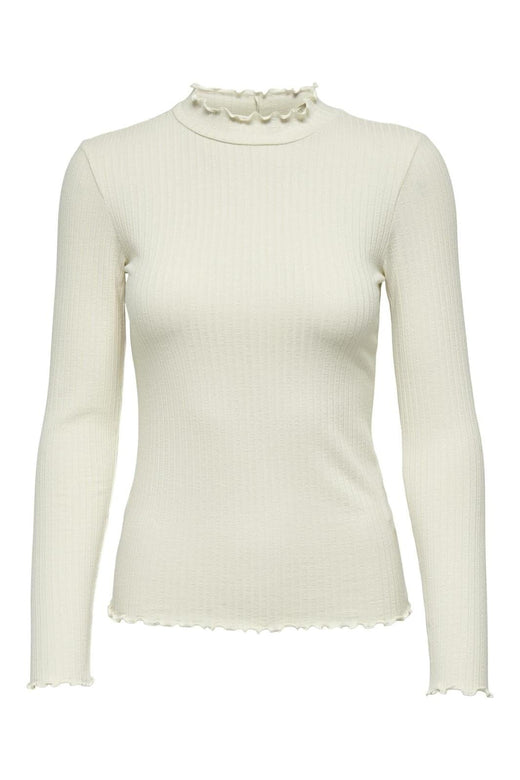 Jdy - Jdyfransiska Life L/S Hi-Nck Top Jr - 4048245 Whitecap Gray