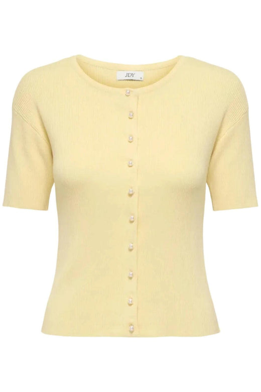 JDY - Jdygaby 2/4 O-Neck Pearl Cardigan Knt - 4968489 Double Cream Cardigans 