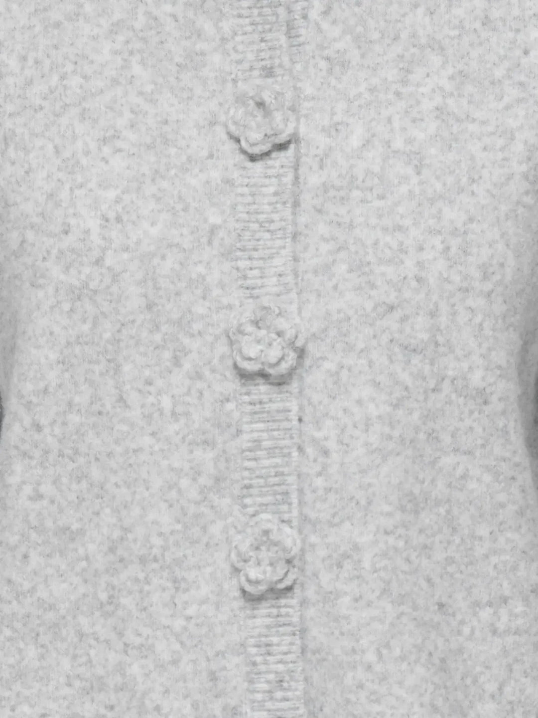 JDY - Jdyhaylee L/S Flower Cardigan Knt - 5021961 Light Grey Melange Cardigans 