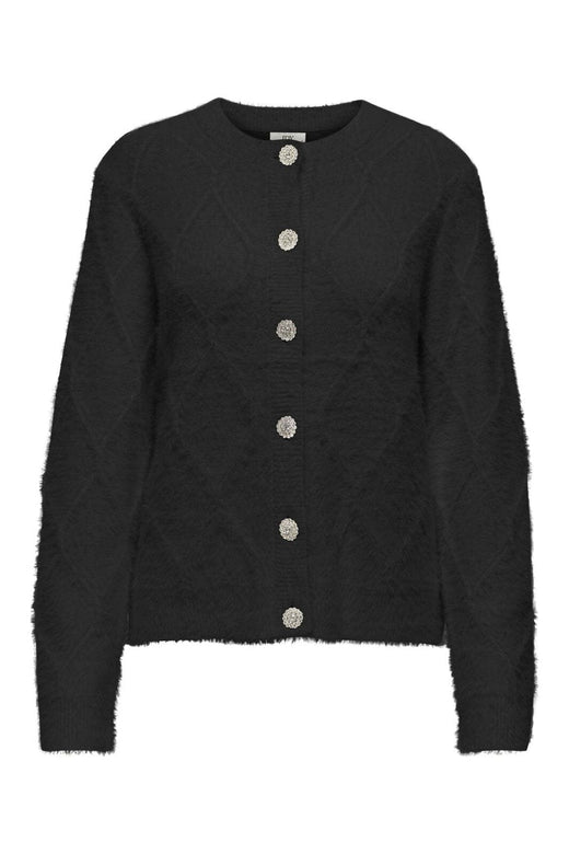 JDY - Jdyjayla L/S O-Neck Cardigan Knt - 4931939 Black