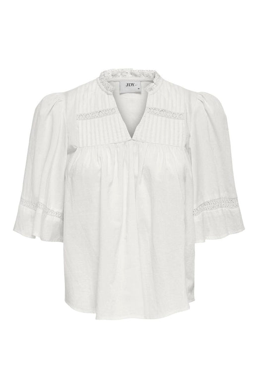 JDY - Jdyjulie 2/4 Lace Detail Top - 5026892 Cloud Dancer