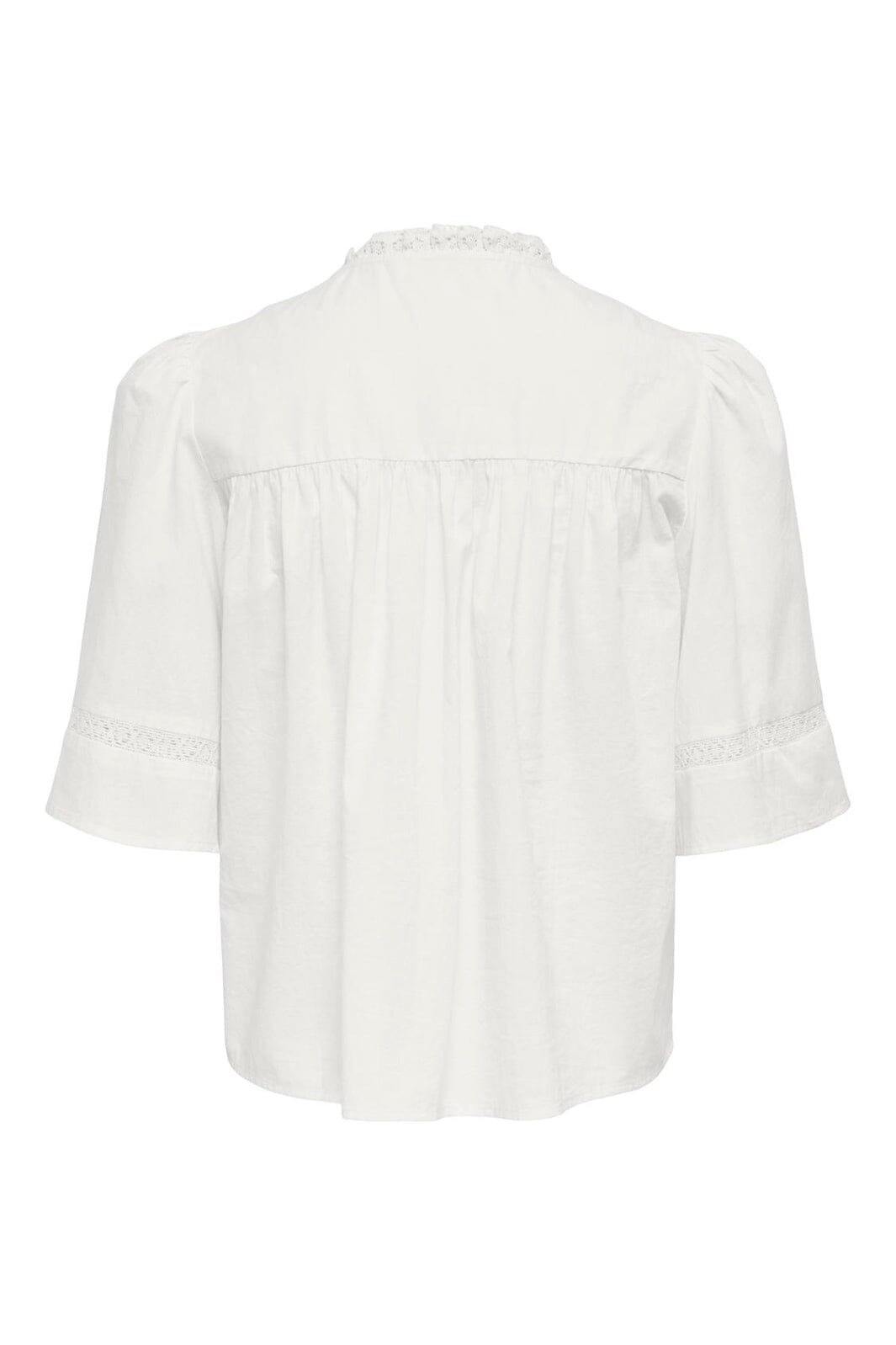 JDY - Jdyjulie 2/4 Lace Detail Top - 5026892 Cloud Dancer